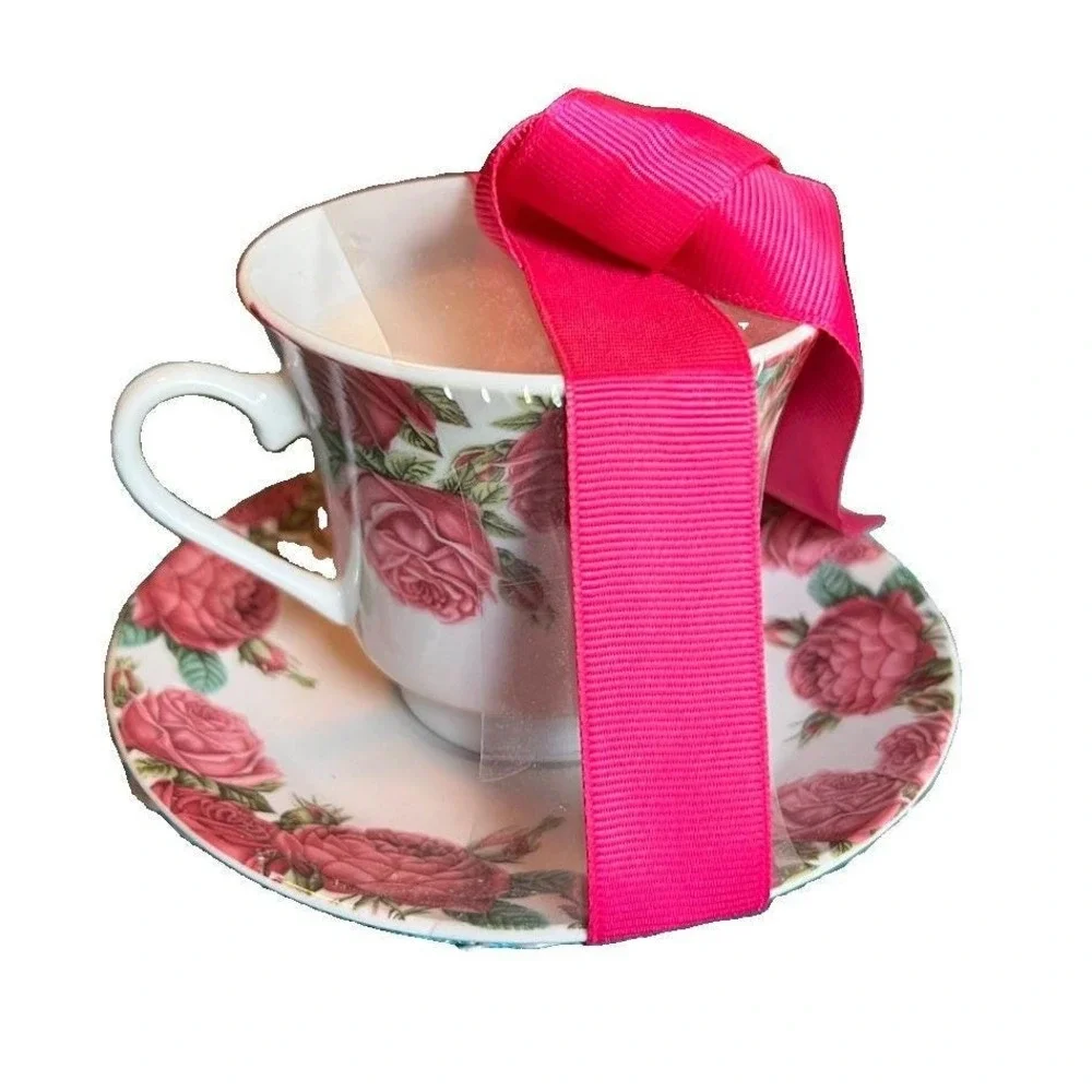 Vintage 1980's B/H Cherry Rooibos Fragranced Teacup Candle England
